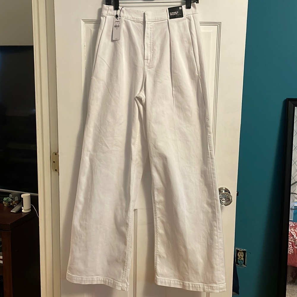 Relaxed wide leg super high rise jeans